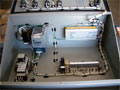 Control panel internals. All components were chosen because of their local availability near the foreign mine.